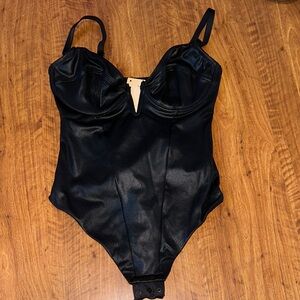 Black Popilush Corset Shapewear bodysuit